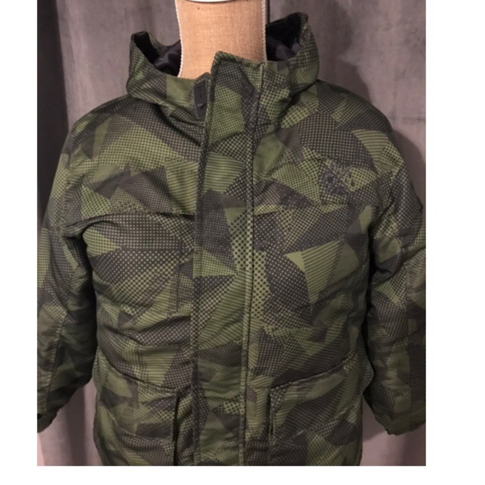 Green puffer jacket  for kids